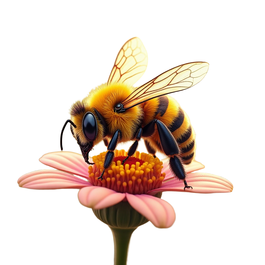 Honey Bee on a Flower